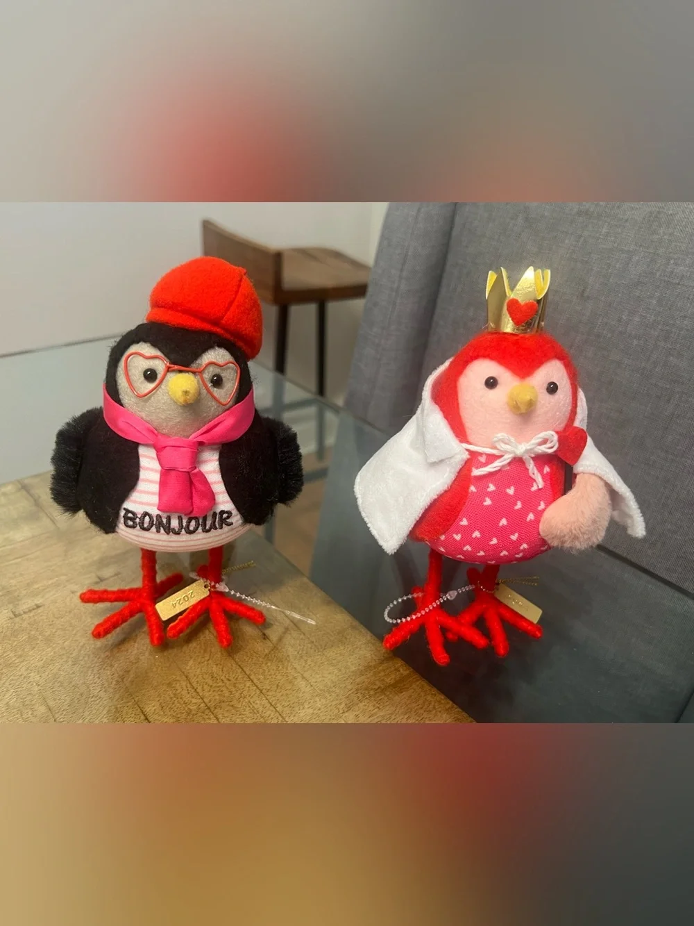 2024 Spritz Featherly Friends Valentine's Day birds Cherie & Queenie
